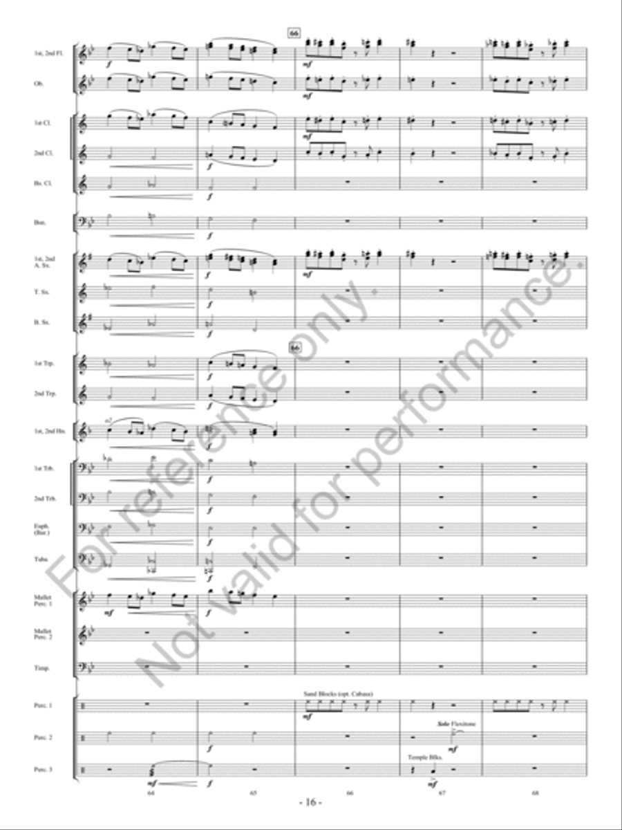 The Bluebonnet Revue Concert Band scores gallery preview page 17
