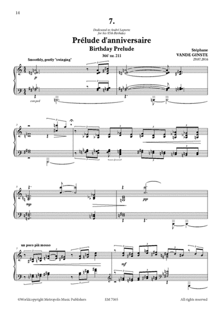 Complete 366’ - Book 1: 12 Preludes for Piano Solo