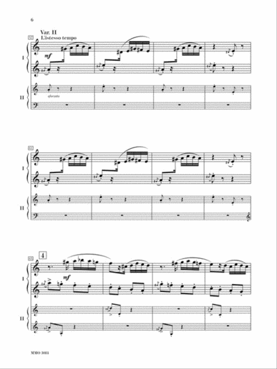 Rachmaninov – Rhapsody on a Theme of Paganini Piano Solo scores gallery preview page 4