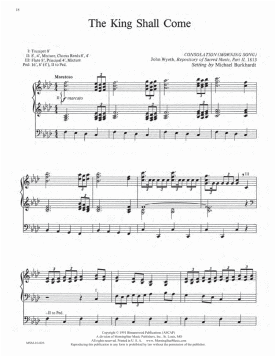 Advent Postludes for Organ Organ Solo scores gallery preview page 8