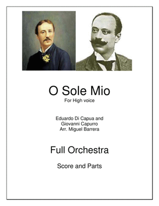 O Sole Mio, For High voice, Full Orchestra