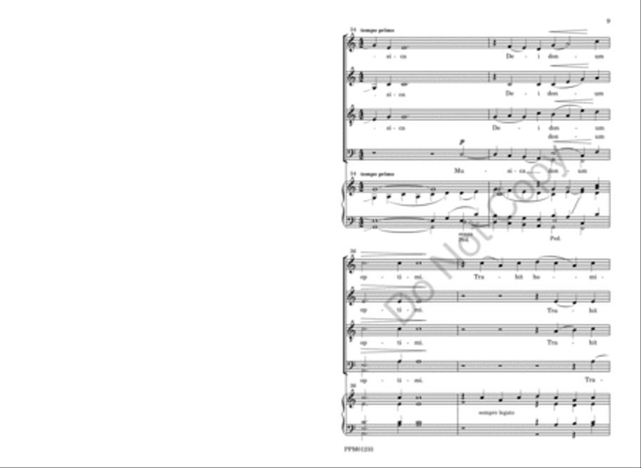 Musica Dei Donum Optimi 4-Part scores gallery preview page 12