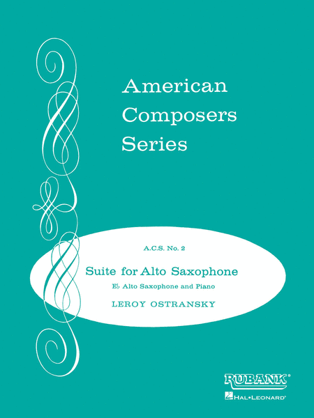 American Composers Series - Suite For Alto Saxophone & Piano