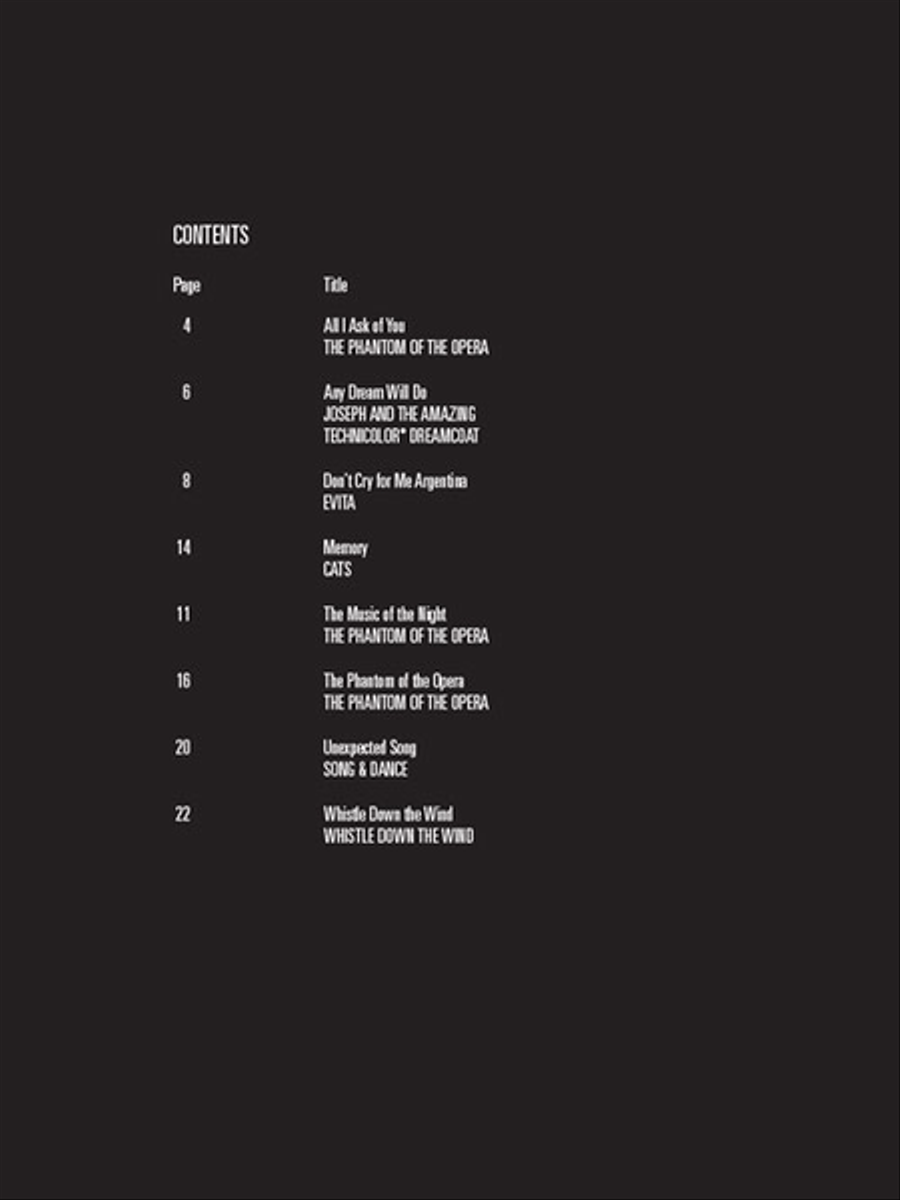 Andrew Lloyd Webber Violin Solo scores gallery preview page 2