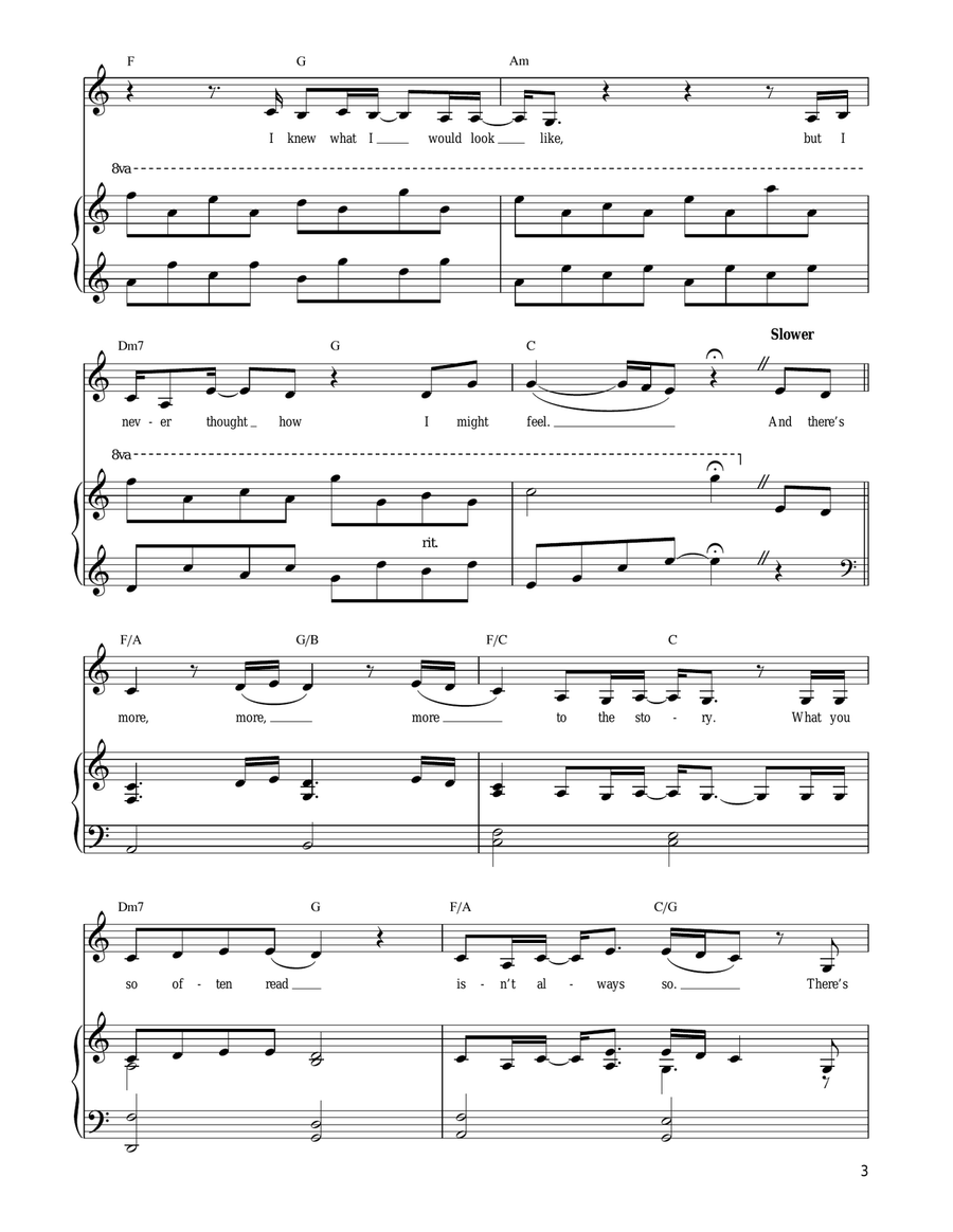 More To The Story Piano, Vocal, Guitar scores gallery preview page 3