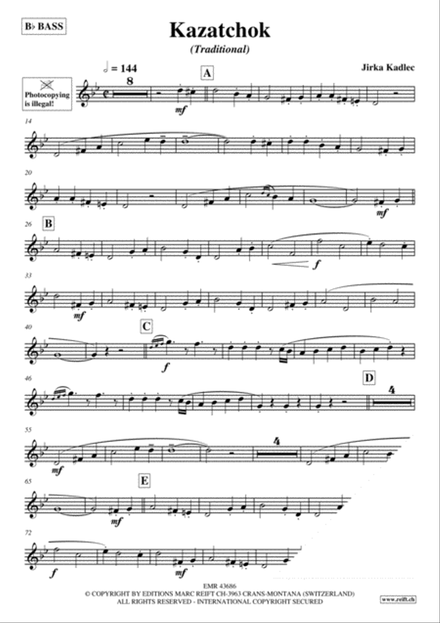 Kazatchok Voice Solo scores gallery preview page 3