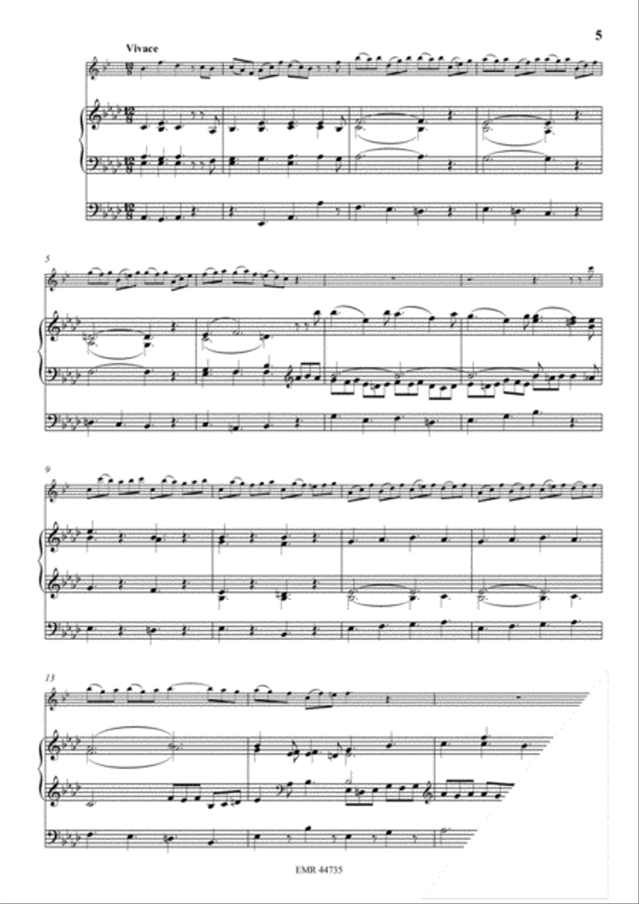 Sonata Ab-Dur Tenor Saxophone scores gallery preview page 4