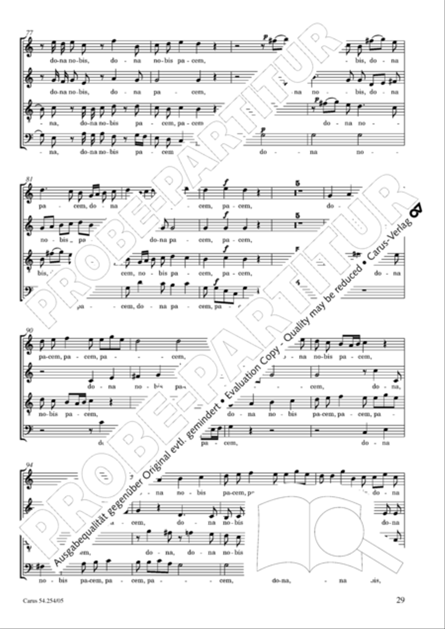 Missa Sancti Hieronymi 4-Part scores gallery preview page 30