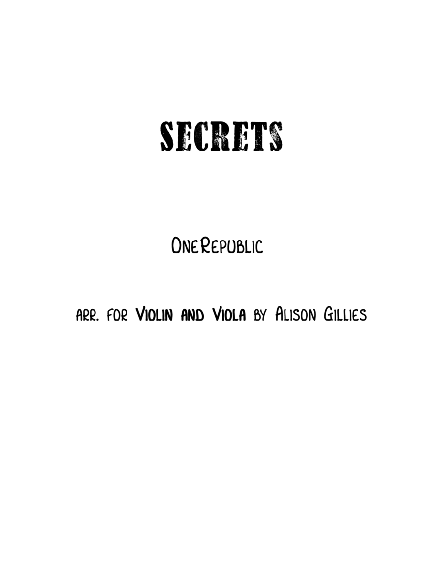 Secrets String Duet scores gallery preview page 1