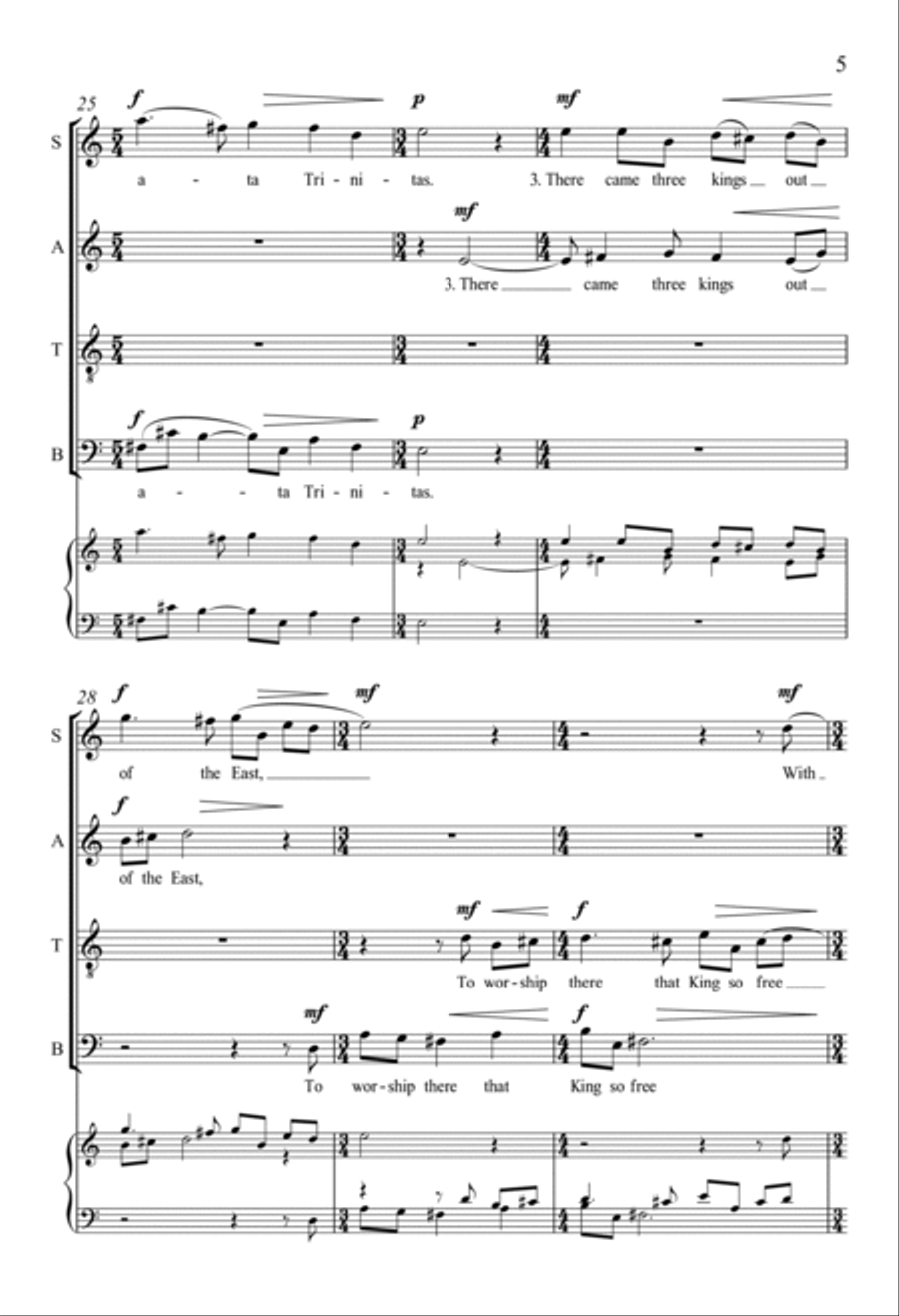 A Babe Is Born, All of a Maid 4-Part scores gallery preview page 4