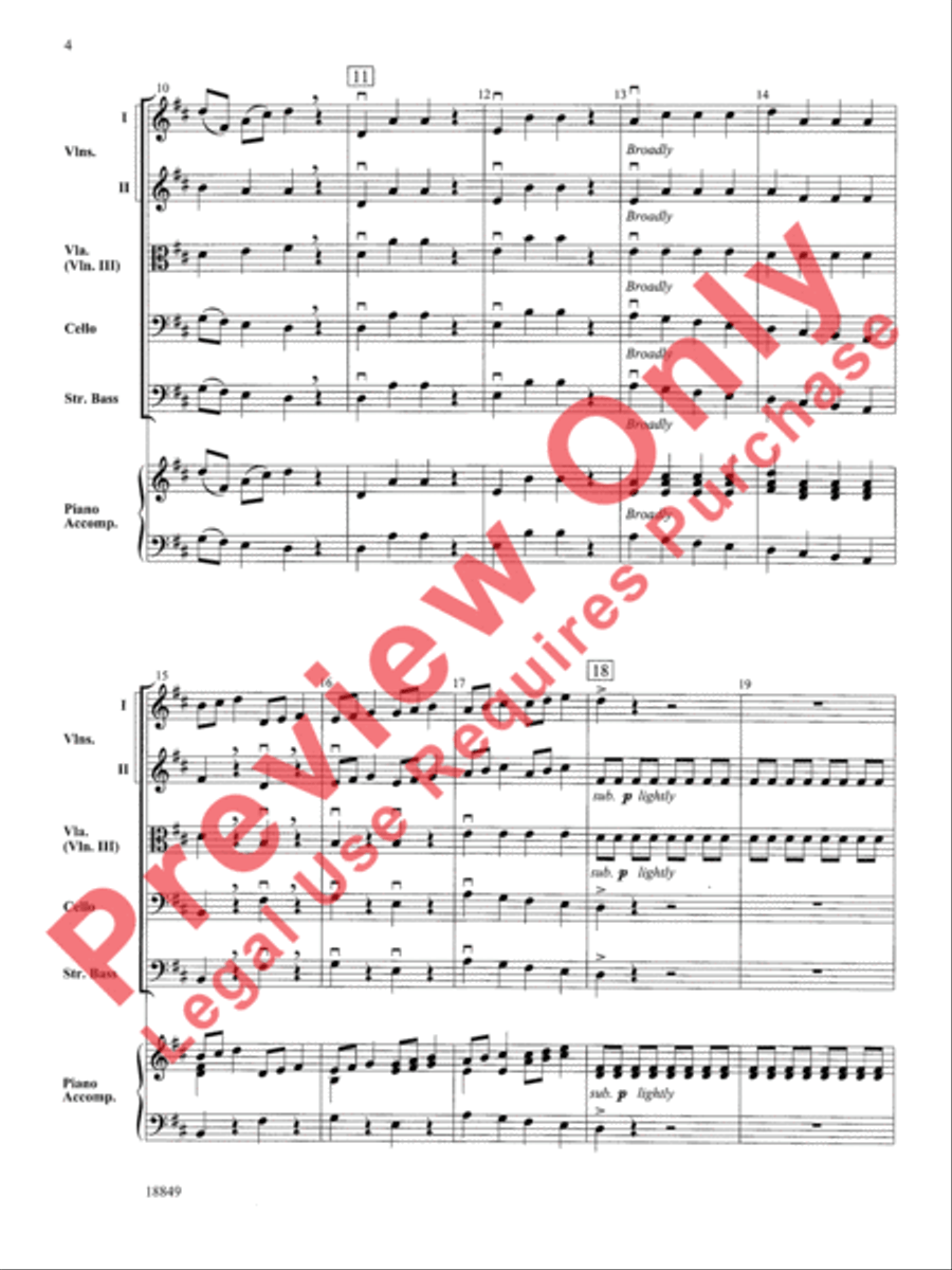 Sonata Vivant Sonata Vivant String Orchestra scores gallery preview page 5