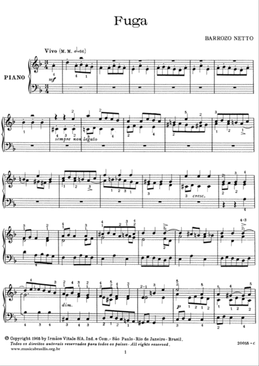Fuga Piano Solo scores gallery preview page 3