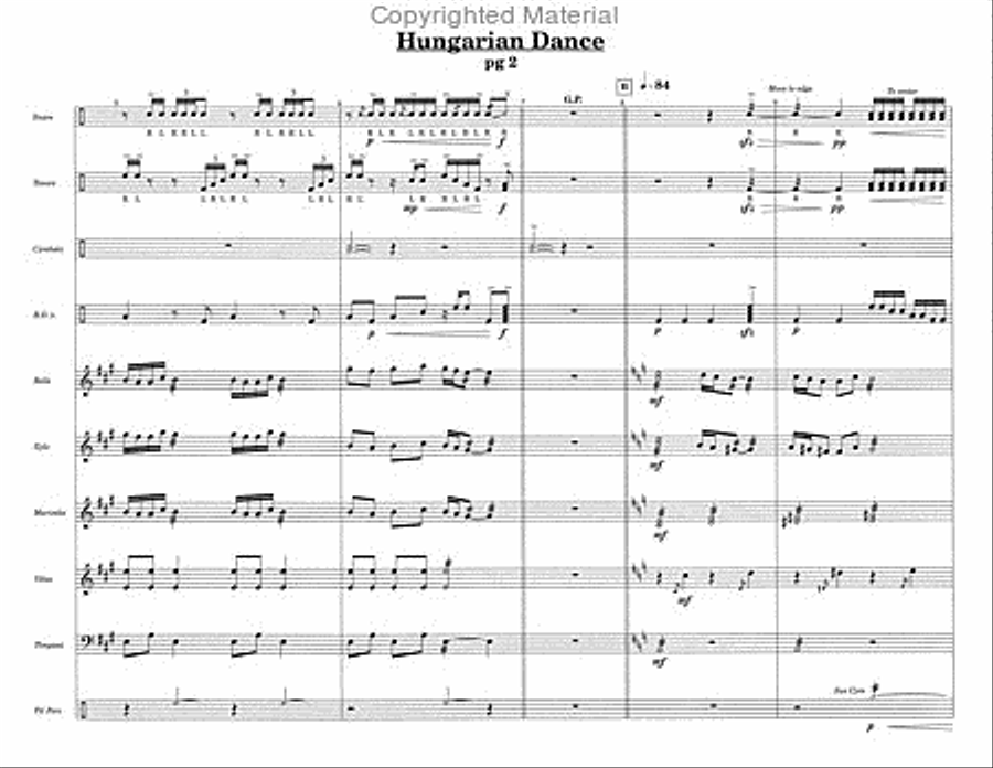 Hungarian Dance Percussion Ensemble scores gallery preview page 4