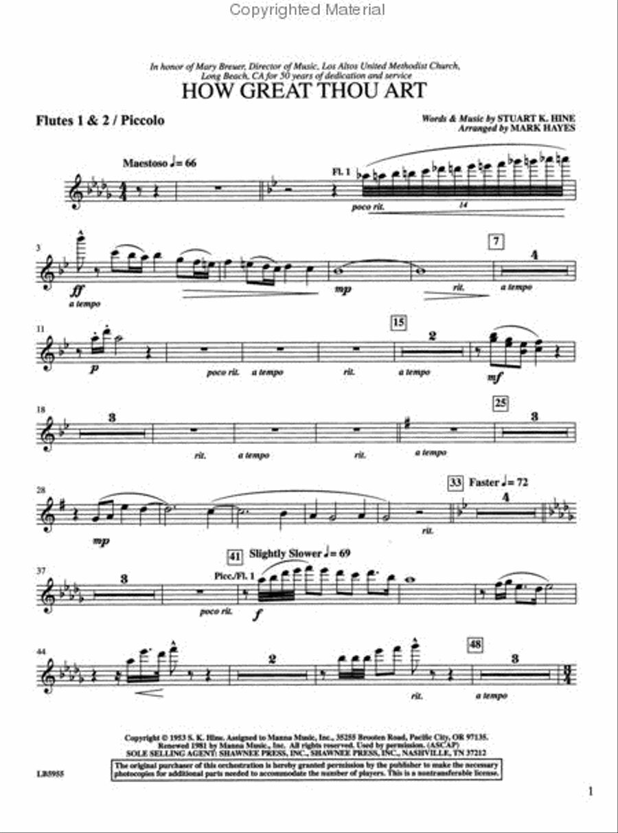 How Great Thou Art How Great Thou Art Choir scores gallery preview page 4