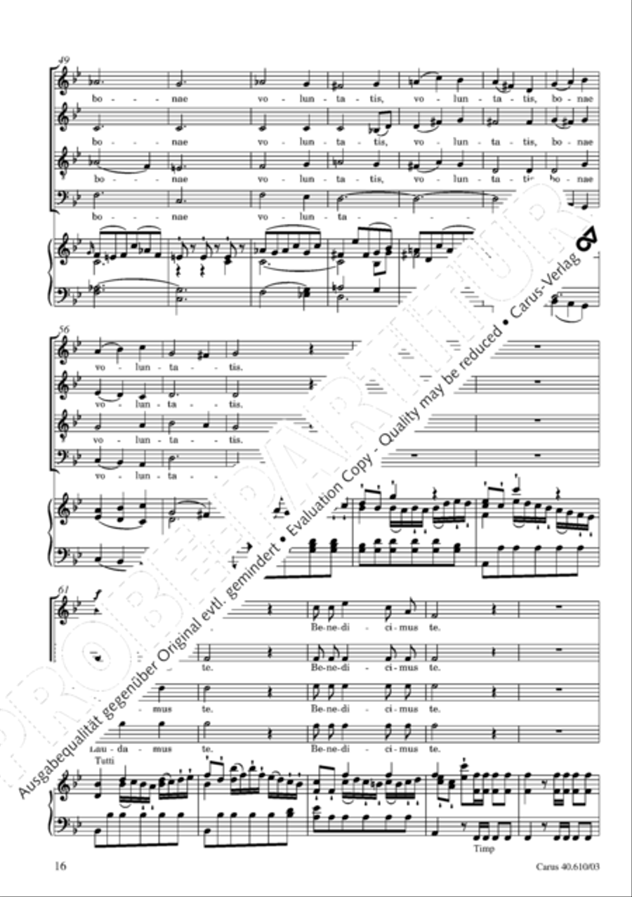 Theresienmesse in B 4-Part scores gallery preview page 17