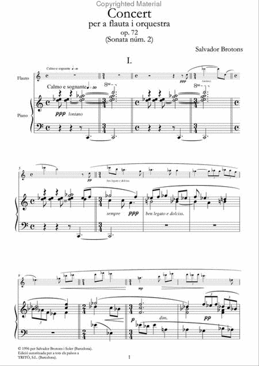 Concert per a flauta Flute Solo scores gallery preview page 2