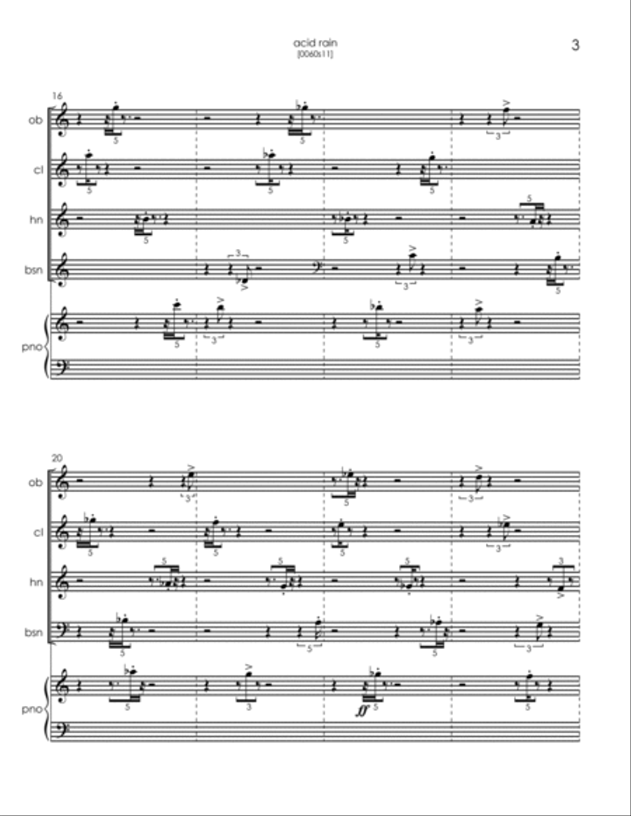 Acid Rain Small Ensemble scores gallery preview page 3