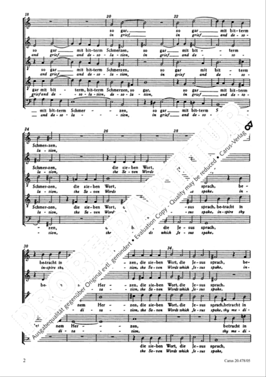 The seven last words from the cross SATTB scores gallery preview page 3