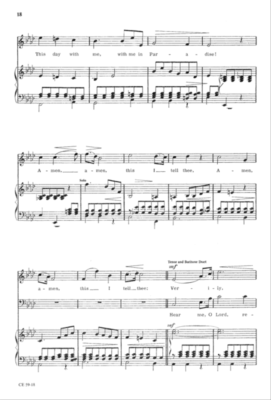 The Seven Last Words of Christ 4-Part scores gallery preview page 20