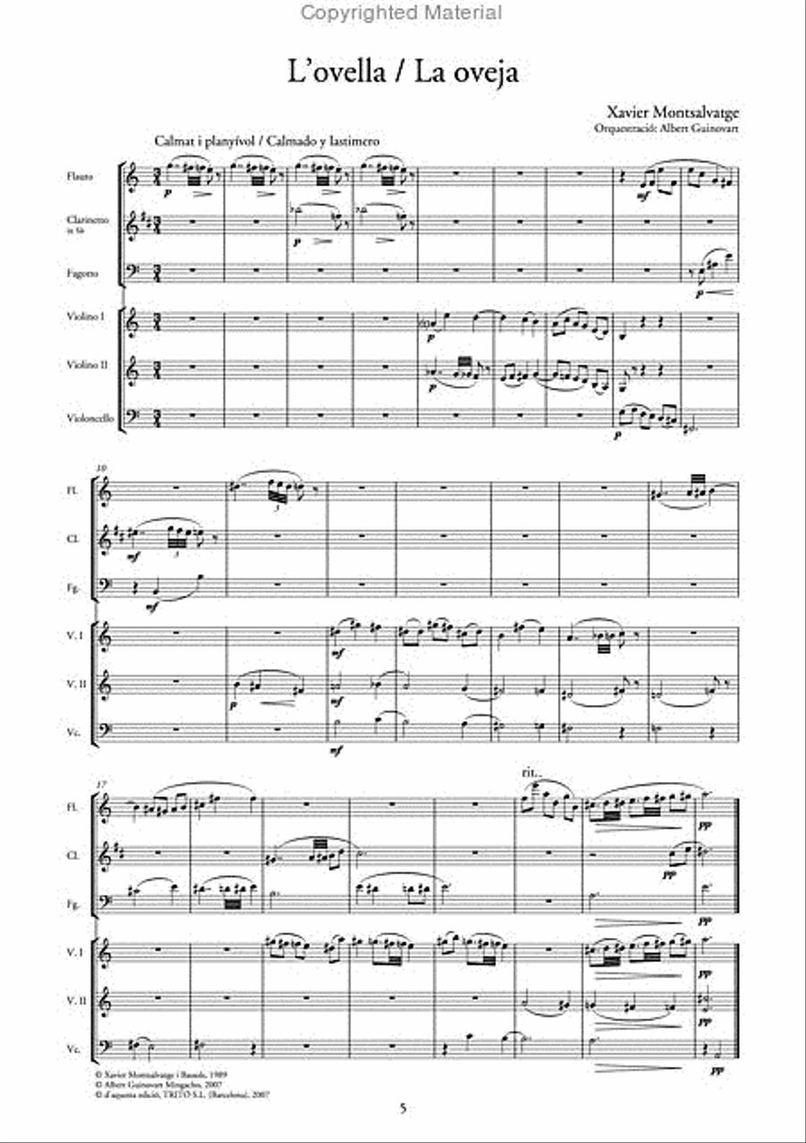 L’arca de Noé Bassoon scores gallery preview page 2