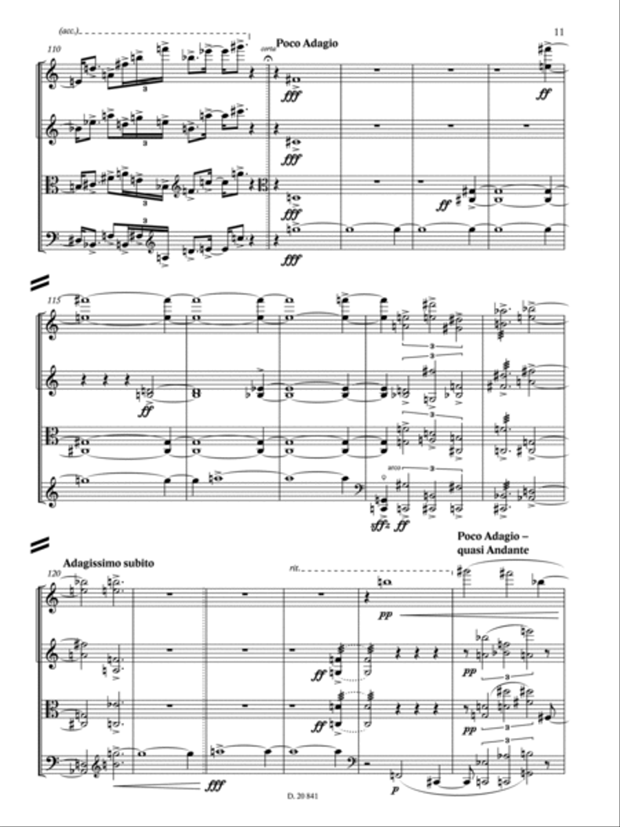 Liebe und Schmerz String Quartet scores gallery preview page 4