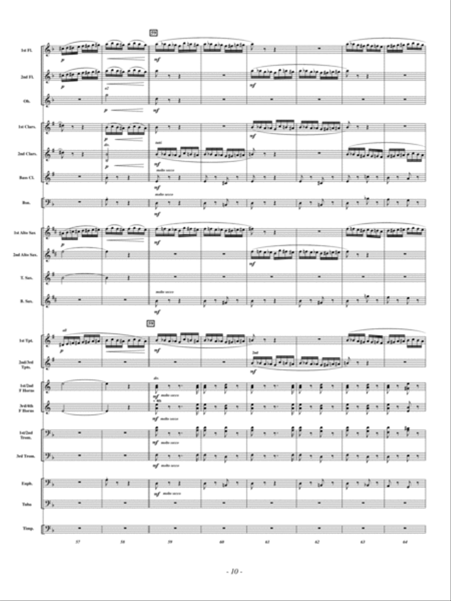 The Flight of the Bumble Bee Concert Band scores gallery preview page 9