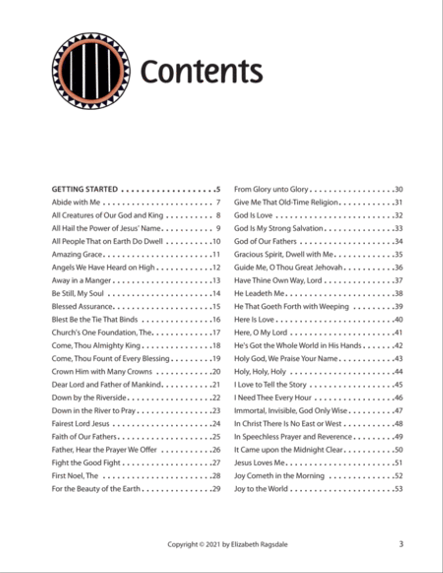 Ukulele Chord Melody Hymns for Low G String Tuning Ukulele scores gallery preview page 3
