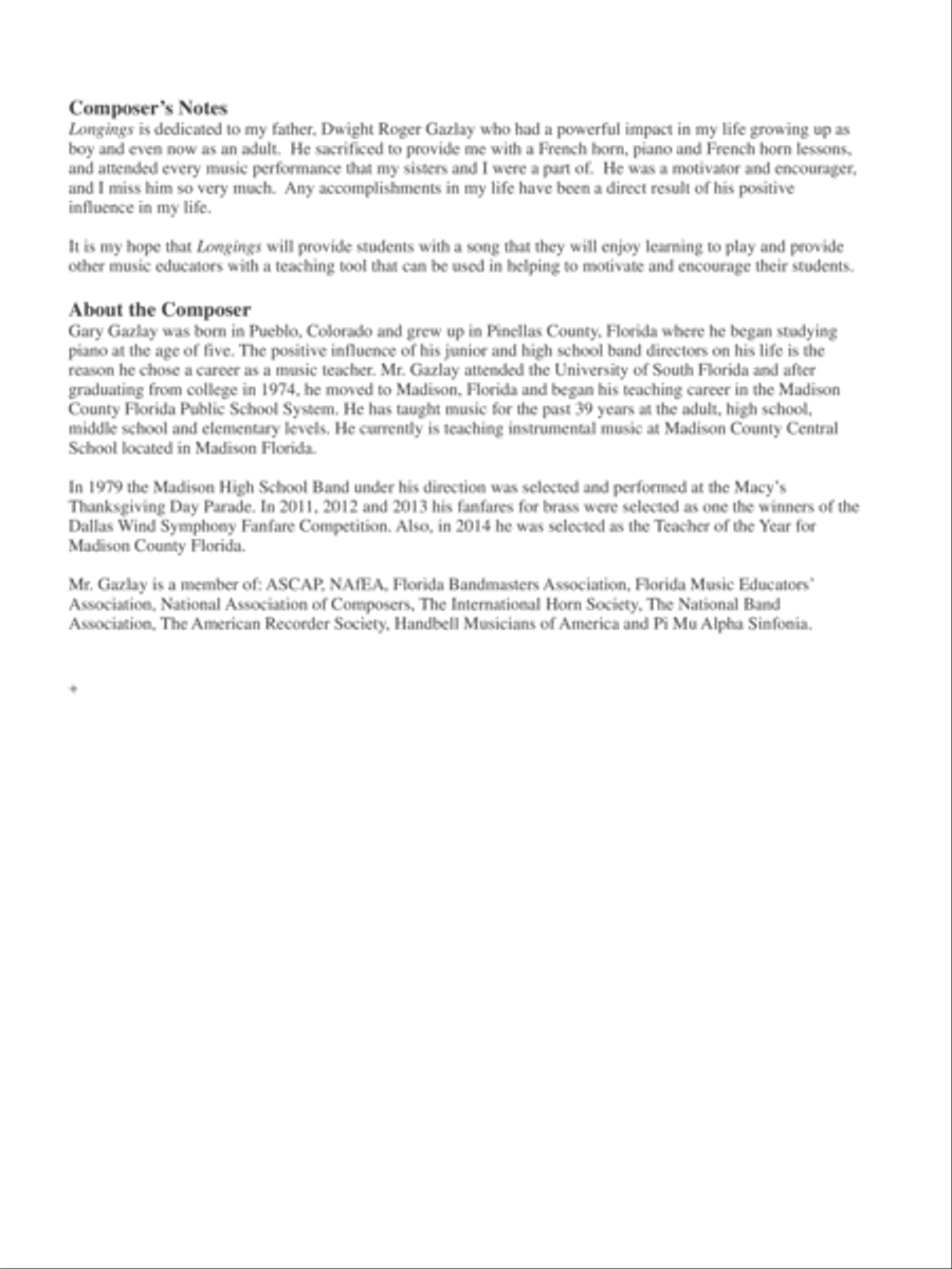 Longings Longings Horn scores gallery preview page 2