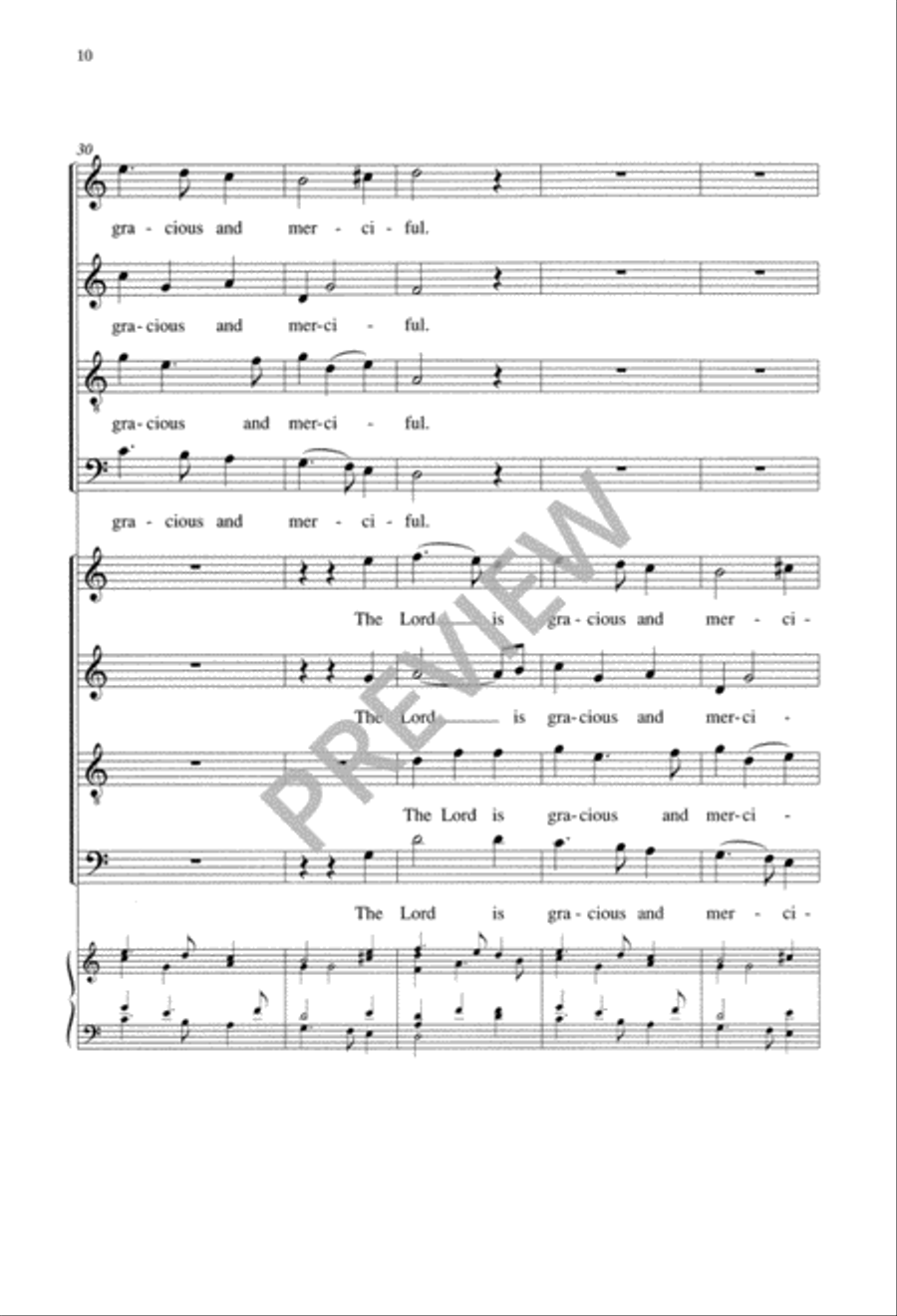 O Bless the Lord O Bless the Lord 4-Part scores gallery preview page 11