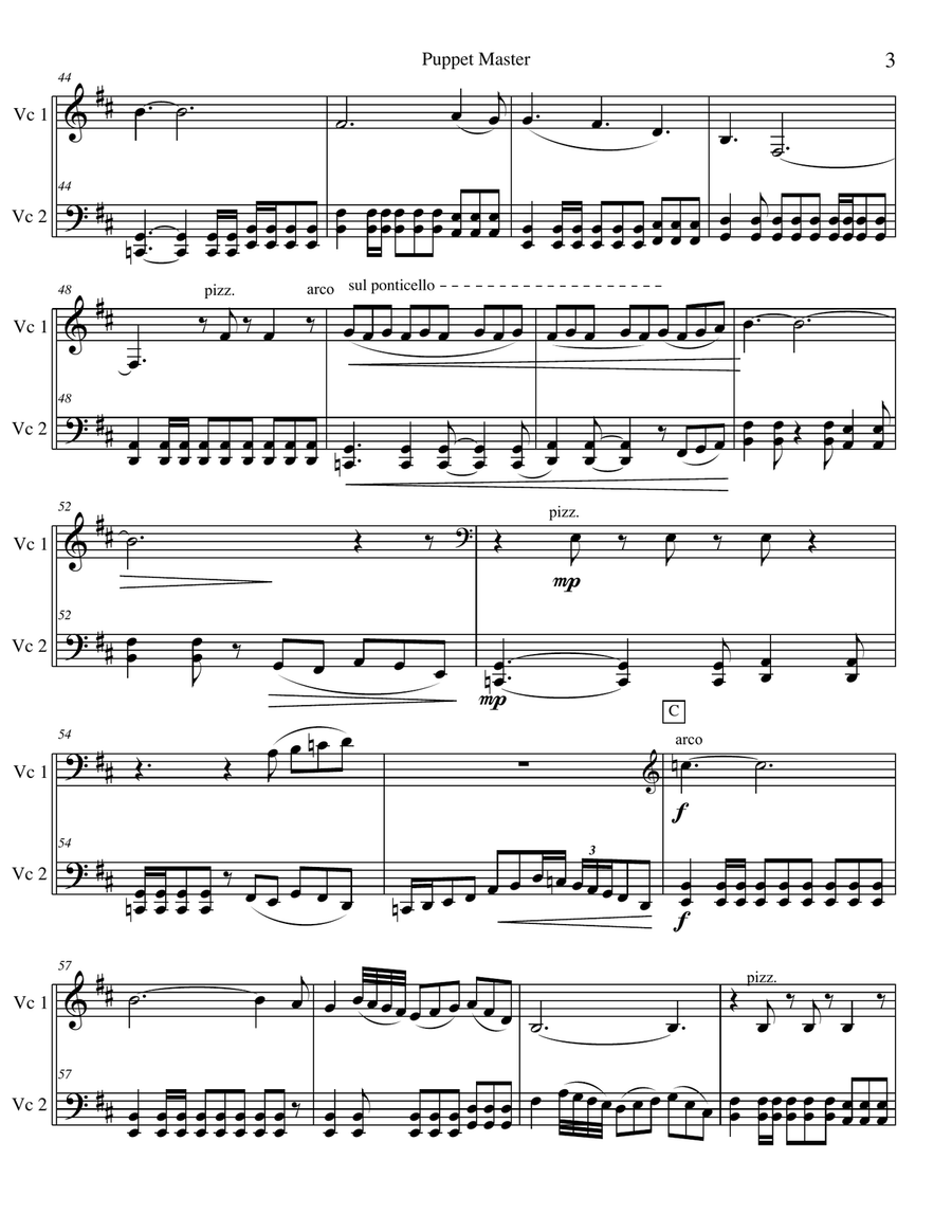 Puppet Master String Orchestra scores gallery preview page 3