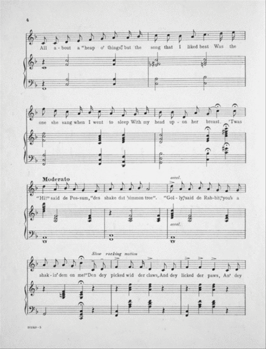 Mammy's Song Voice scores gallery preview page 4