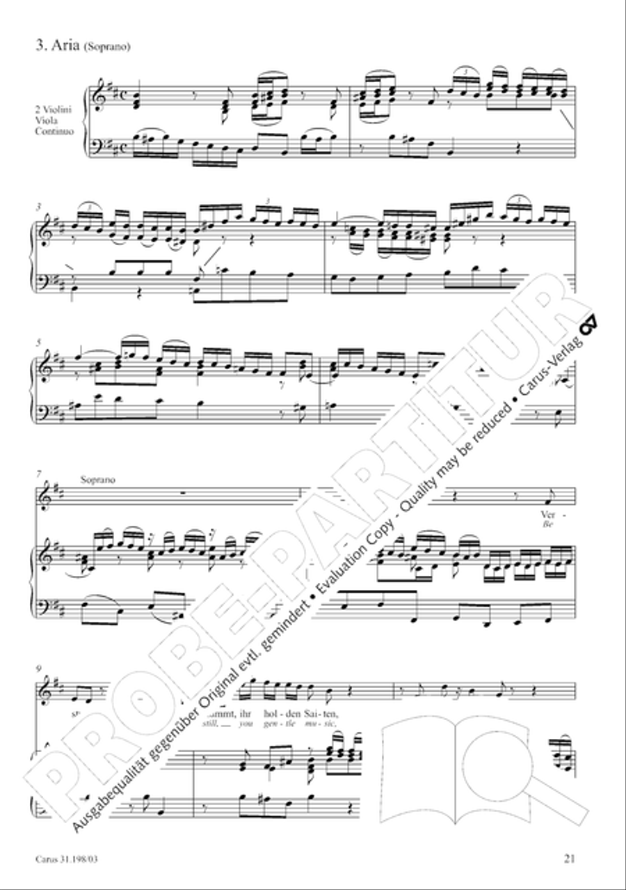 Let, Princess, let but one more ray (Lass, Furstin, lass noch einen Strahl) 4-Part scores gallery preview page 22