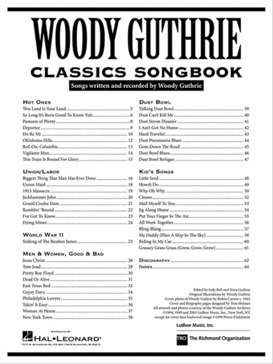 Woody Guthrie Songbook