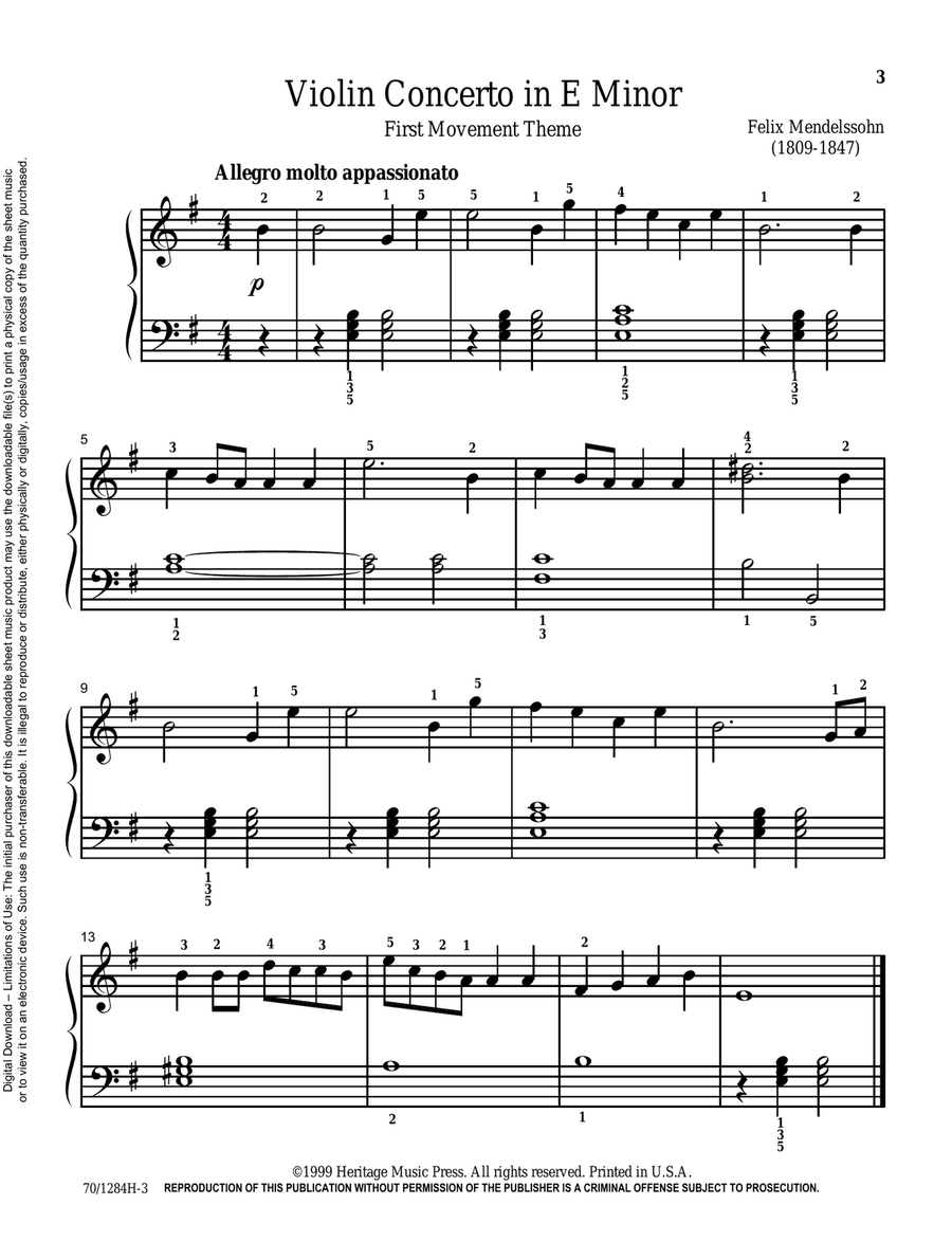 Mastering Melodies: Favorite Concertos Piano Solo scores gallery preview page 3