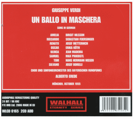 Un Ballo In Maschera (Sung In