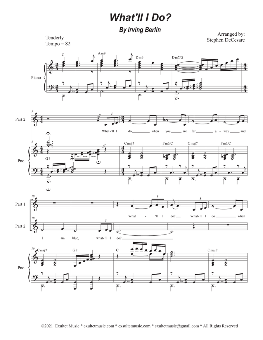 What'll I Do? (2-part choir)