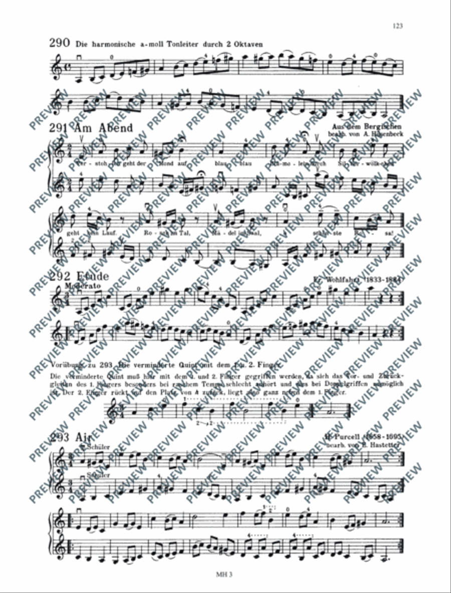 Das Geigenspiel Violin scores gallery preview page 8