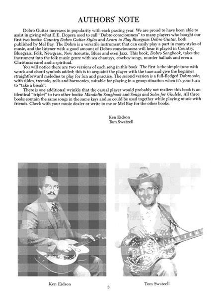 Dobro Songbook by Ken Eidson Electric Guitar - Digital Sheet Music