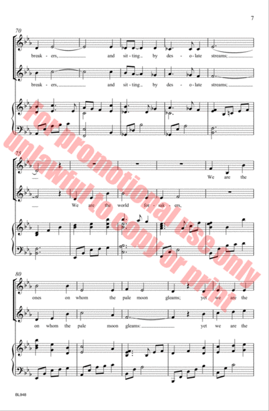 We Are the Music Makers We Are the Music Makers Choir scores gallery preview page 8