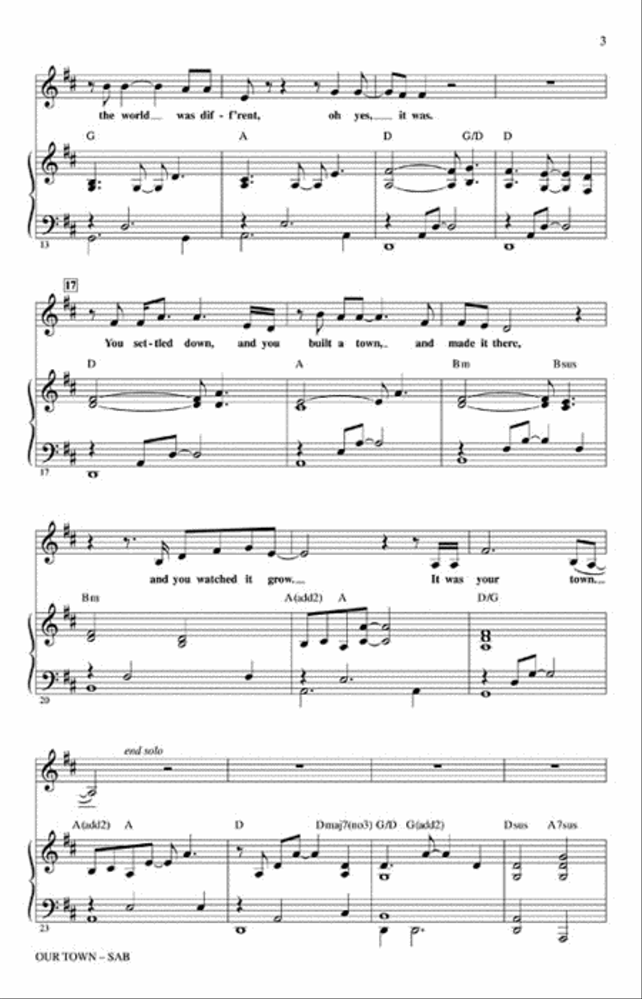 Our Town Our Town 3-Part scores gallery preview page 3