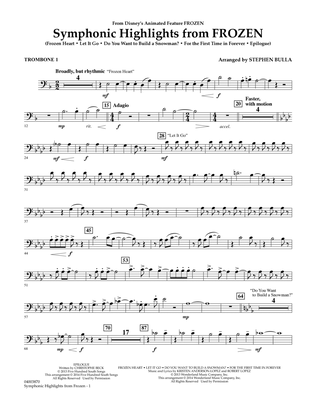 Symphonic Highlights from Frozen - Trombone 1