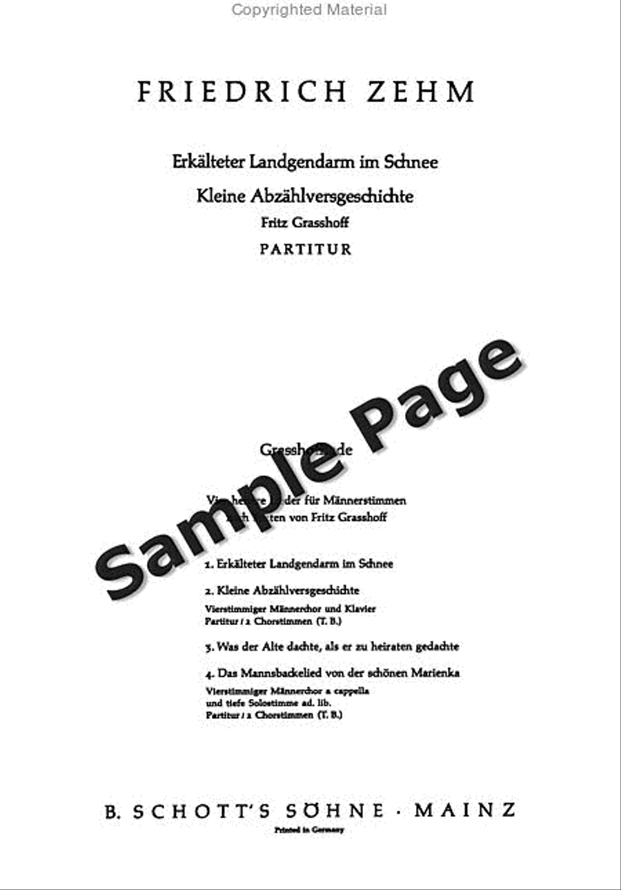 Erkalteter Landsknechte TTBB scores gallery preview page 2