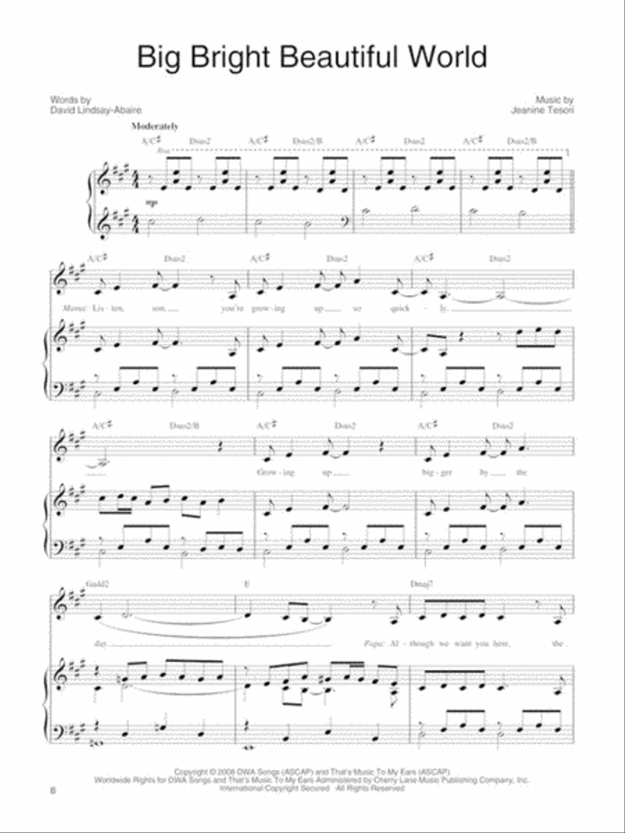 Shrek the Musical Shrek the Musical Piano, Vocal scores gallery preview page 3