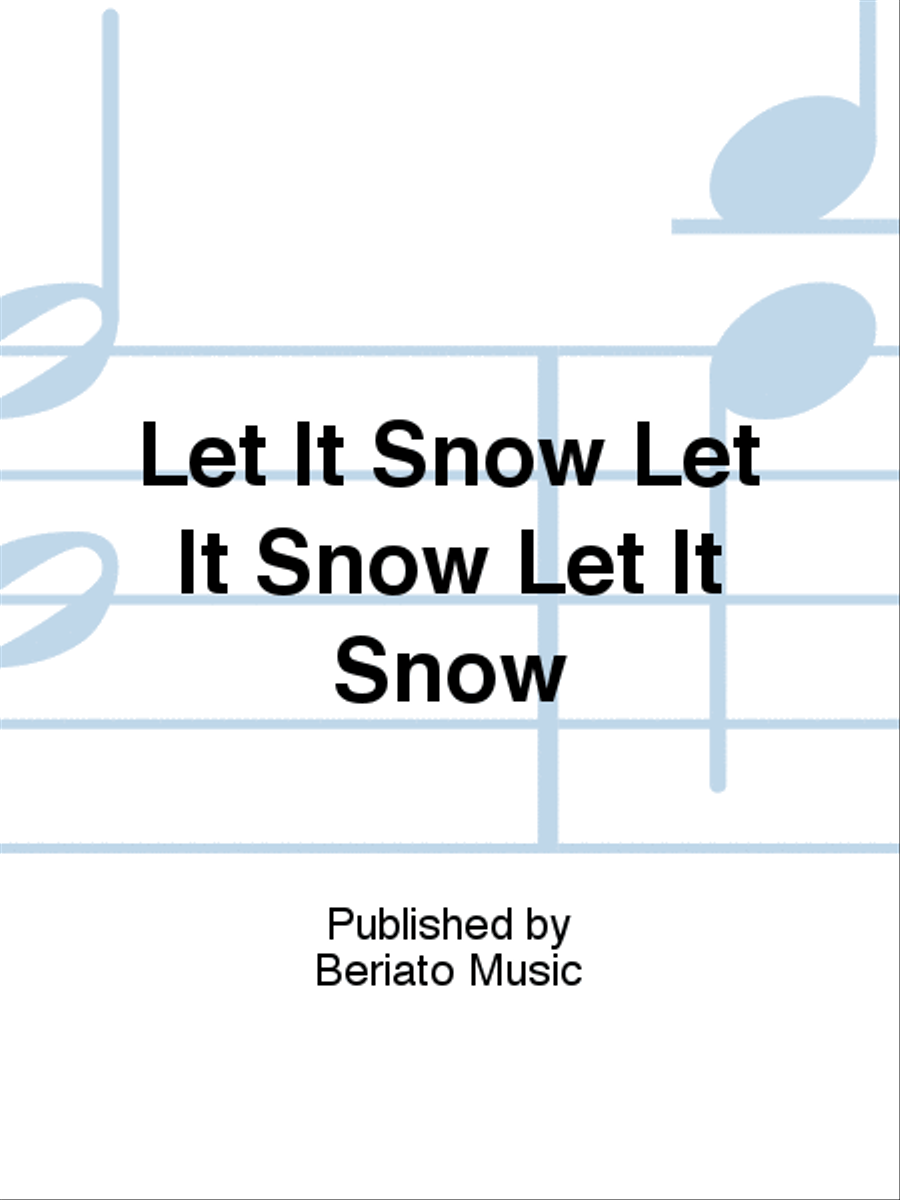 Let It Snow Let It Snow Let It Snow Piano, Vocal, Guitar scores gallery preview page 1