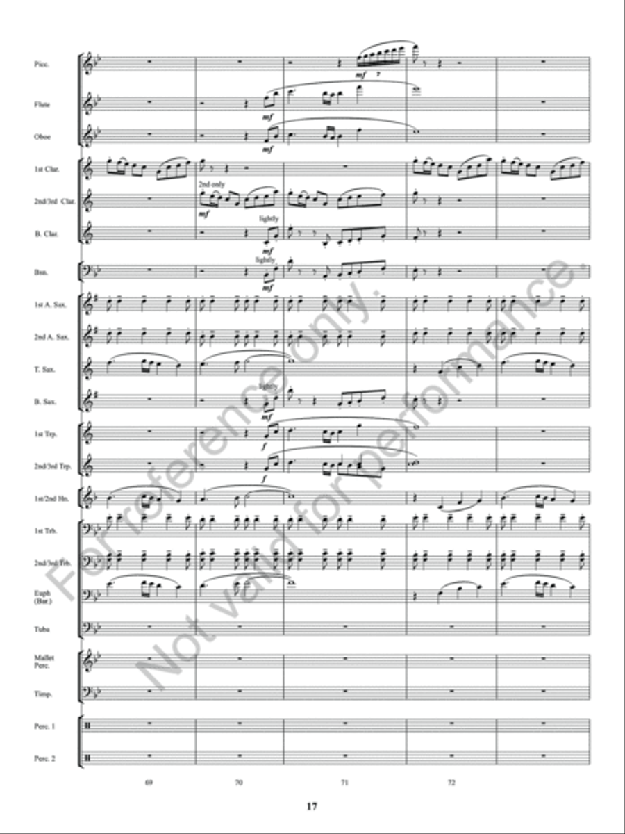 Sun Valley Flourish Concert Band scores gallery preview page 18