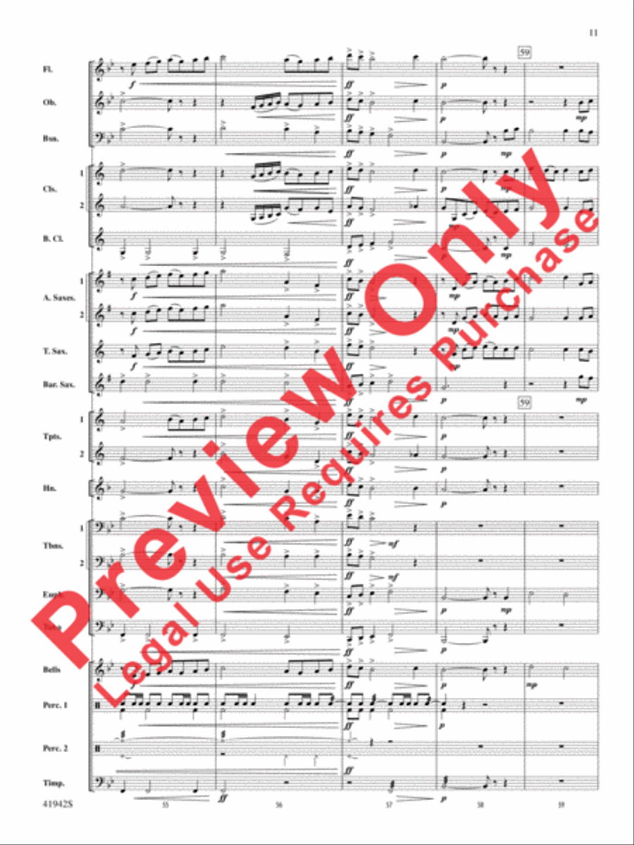 In My Garden Concert Band scores gallery preview page 12