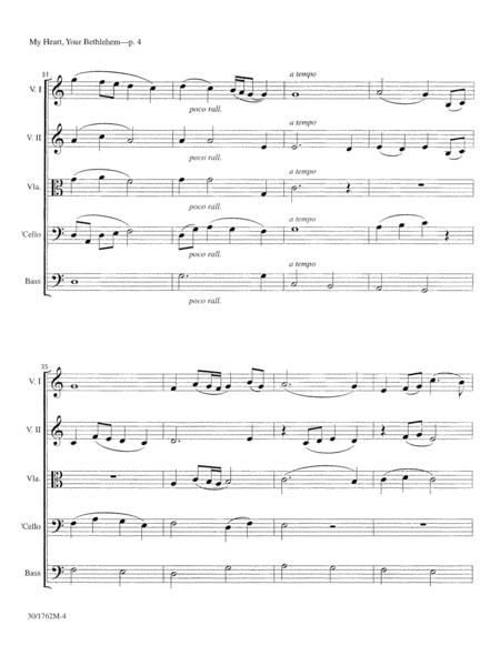 My Heart, Your Bethlehem - String Orchestra Score and Parts