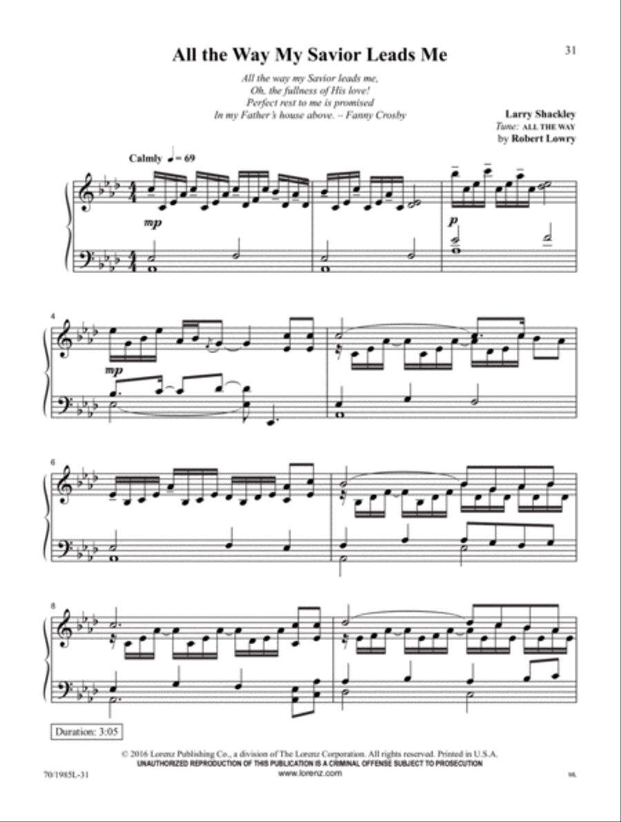 The Fullness of His Love The Fullness of His Love Piano Solo scores gallery preview page 14