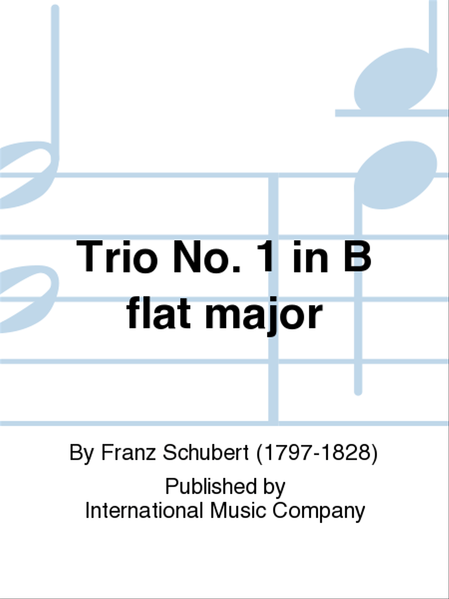 Trio No. 1 In B Flat Major String Trio scores gallery preview page 1