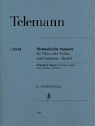 Book cover for Methodical Sonatas for Flute or Violin and Continuo – Volume 1